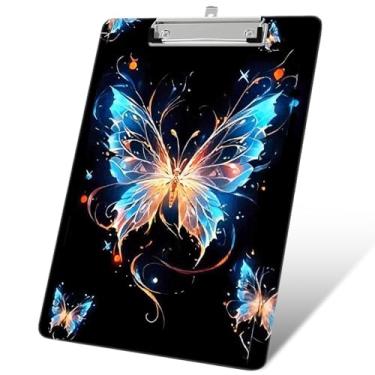 Imagem de Pranchetas de plástico A4, linda prancheta decorativa moderna, 31 cm x 22 cm, pranchetas tamanho A4 padrão, prancheta de plástico acrílico para professores, assistentes sociais, estudantes, mulheres