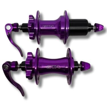 Imagem de Cubos Mountain Bike 36f Roxo Mtb Freehub Hg Blocagens K7 Hg 8 A 12v Bicicleta Rodas