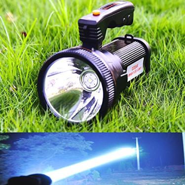 Imagem de Odear Lanterna de busca super brilhante portátil LED holofote USB recarregável para mineração, acampamento, caminhada, pesca