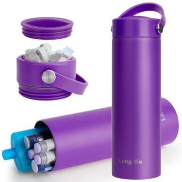 Imagem de SUNMON Estojo De Viagem Para Refrigerador Insulina - Frasco Médico Diabetes Aprovado Pela Tsa, Caneta Portátil Suprimentos Diabéticos (Roxo)