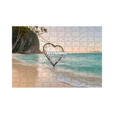 Imagem de Quebra Cabeça Presenteie Viagem Porto Galinhas 150 Peças Mdf