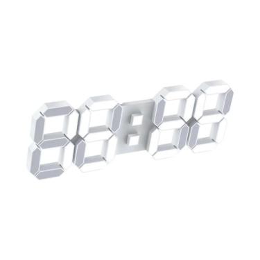 Imagem de Grande Relógio De Parede LED 3D Com Controle Remoto Alarme Hora Data T