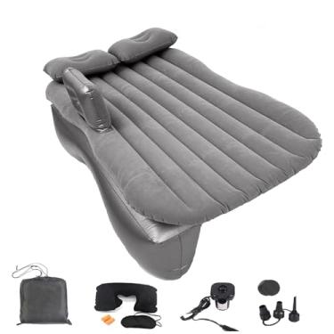 Imagem de Colchão de ar inflável para carro Onirii, assento traseiro, espesso, portátil, carro, viagem, acampamento, colchão de ar com bomba de ar, cama inflável para carro SUV universal