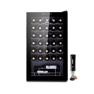 Imagem de Adega 34 Garrafas Climatizada Painel Touch Eac34g 127v Com Abridor Elétrico Preto Eos 127v