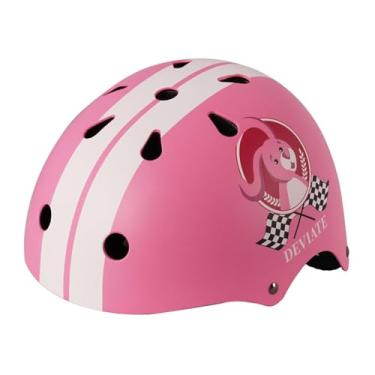Imagem de Colaxi Capacete de bicicleta infantil leve e portátil para meninos e meninas, equipamento de ciclismo respirável para skate, bicicleta de estrada skate ao ar, Rosa