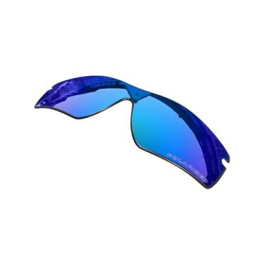 Imagem de Lentes de substituição OOWLIT compatíveis com óculos de sol Oakley Radar Path, Ice Polycarbonate Combine8™ Polarized, One Size