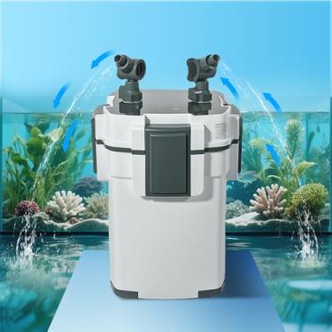 Imagem de Ultra-Silencioso Filtro Canister Filtro Externo de Aquário de 3 Estágios 500L/H para Aquários e Tanques de Peixes Grandes, Adequado para Aquários de 30 a 100 Litros,110V