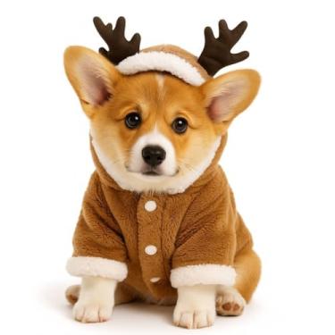 Imagem de Roupa Fantasia de Alce para Cachorro (M)