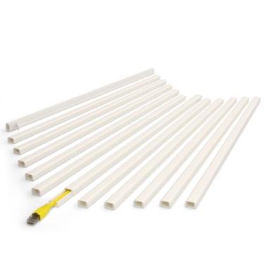 Imagem de Capa de parede com um cabo – Mini ocultador de fio de 518 cm, capa de fio para esconder o fio do alto-falante, cabo de monitor de bebê – Canal de fio pintável para corretivo de cabos, 30 cm C 43 cm, L