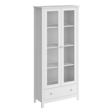 Imagem de Cristaleira 2 Portas 1 Gaveta Ditália E-954 Branco Cozy