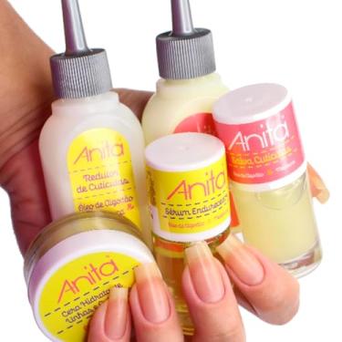Imagem de Kit Tratamento Anita Para Unhas, Óleo de Algodão e Melaleuca, Hidratante e Fortalecedor 5 Produtos