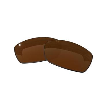Imagem de OOWLIT Lentes de substituição compatíveis com óculos de sol Oakley Valve New 2014 OO9236, Marrom, One Size