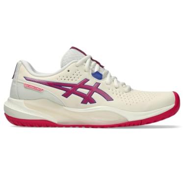 Imagem de ASICS Tênis masculino Gel-Challenger 15, Creme/rosa brilhante, 41