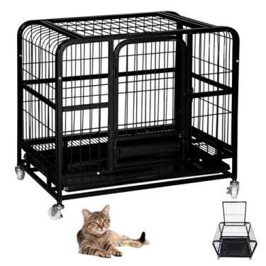 Imagem de Gaiola Cao Pet Gato Cachorro Canil Pet Shop Animal de Estimaçao Bandej