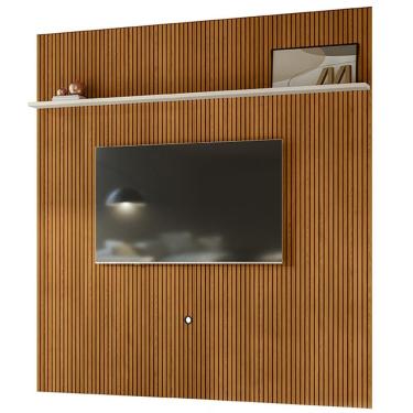 Imagem de Painel Suspenso Tv 75 Polegadas 245x238 Cm Guapore Madetec Cinamomo Off White