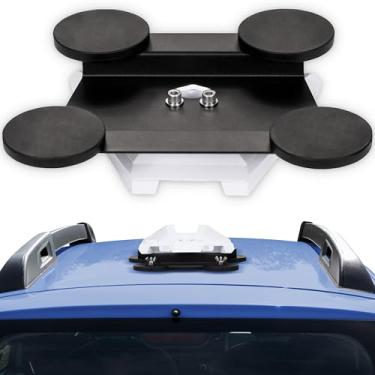 Imagem de Suporte de teto de carro compatível com Starlink Mini, acessórios magnéticos de liberação rápida, kit de montagem adequado para trailer, van, barco, iate, caminhão