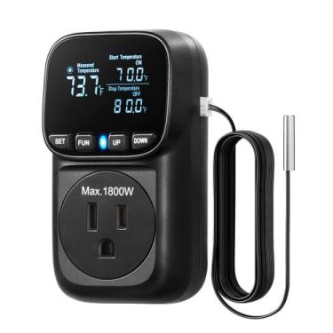 Imagem de Controlador de temperatura DEWENWILS Digital 15A/1800W -40 ~ 210 