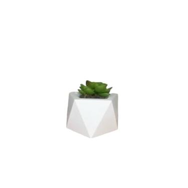 Imagem de Kit 8 Unidades Vaso Decorativo de Gesso Texturizado Para Suculentas, Cactus e Plantas Artificiais ou Naturais Decoração para Casa(8X - MODELO 05)