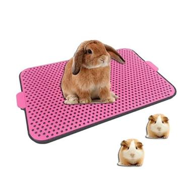 Imagem de Tapete Higiênico Sanitário Lavável para Pets | XixiDog | Cães Hamsters Coelhos Ratos Gatos Roedores (Rosa, 60x40)