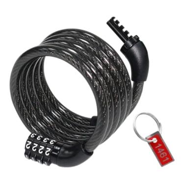 Imagem de Kit 02 Cadeado de Bicicleta Com Senha Acessórios Para Bike Moto Trava Segredo Corrente Tranca