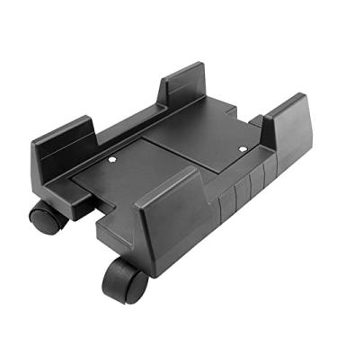 Imagem de Suporte de CPU Suporte de CPU Mobile Desktop PC Tower Floor Stand, Universal PC Case Holder Cart PC Mainframe Bracket com rodas giratórias Suporte de CPU (preto)
