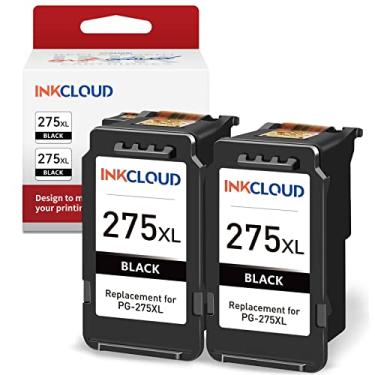 Imagem de INKCLOUD Cartuchos de tinta preta 275XL de alta capacidade compatíveis com Canon PG-275 XL PG275 Preto (4981C001) para impressora Canon PIXMA TS3522 TS3520 TR4720, pacote com 2