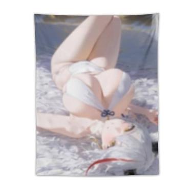 Imagem de LIEGBMEU Tapeçaria sexy sexy de anime menina 76.2 cm x 101.6 cm interior exterior parede colcha arte decoração de tapeçaria caprichosa, AF110