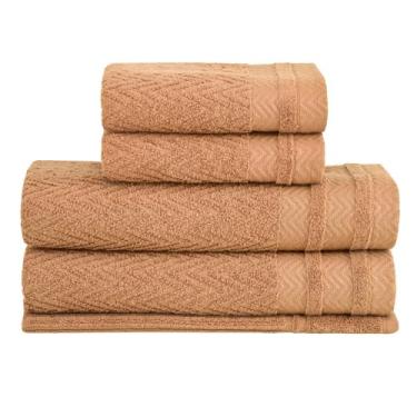 Imagem de Jogo de Toalhas Buddemeyer Soul Extra Soft Banho Caramelo 5 peças