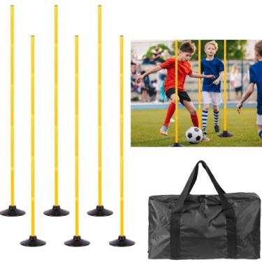 Imagem de Conjunto ajustável de 6 bastões de treinamento de agilidade Desyeryami