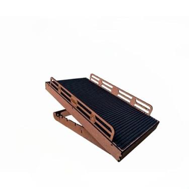 Imagem de Rampa Pet Antiderrapante Com Regulador de Altura 4 Nivel Resistente Prático Para Cachorros Gatos MDF