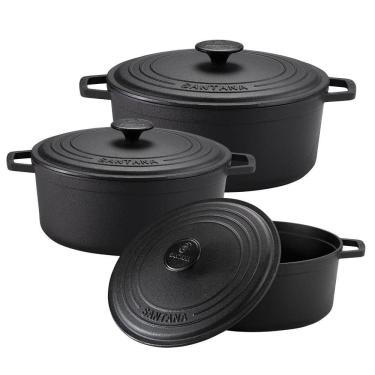 Imagem de Jogo Panelas NEO Ferro Fundido 16, 18 e 20cm