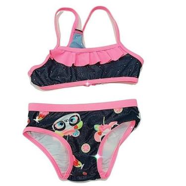 Imagem de Biquini Infantil Feminino Puket Azul Marinho / Rosa 110400718, 2