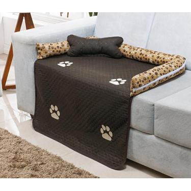 Imagem de Protetor de Sofá Pet 2 Peças Tamanho G Bordado E Matelado - Cortinas I