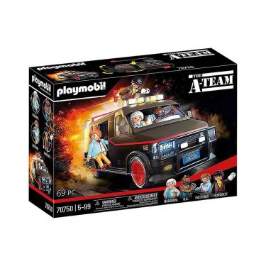Imagem de Playmobil - Van Com Hannibal B.A Faceman Murdock - Esquadrão Classe A - 70750