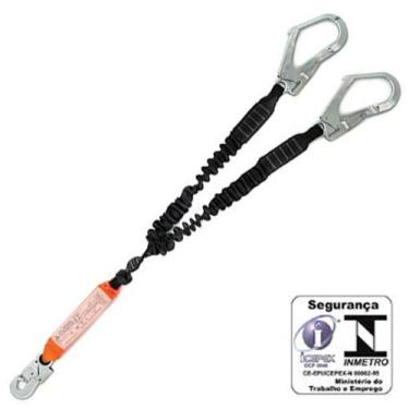 Imagem de Talabarte em Y Tubular com Absorvedor de Energia e Conector - MG CINTO