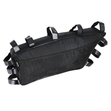 Imagem de YIJU Bolsa de armazenamento para quadro de bicicleta, organizador de mochila para ciclismo, bolsa frontal para tubo superior de viagem, ferramentas sob o, Style a