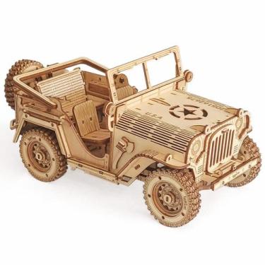 Imagem de Puzzle de madeira i-Chony Wood Crafts Mechanical Off-Road Vehicle