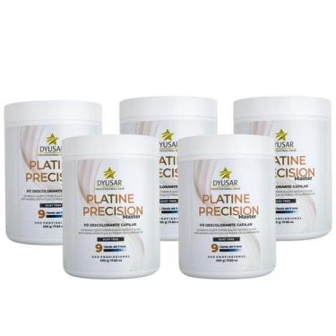 Imagem de Kit 5 Pó Descolorante Capilar Precision Platine Master 500G - Dyusar C