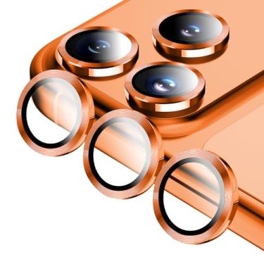 Imagem de Jeluse Protetor de lente de câmera para iPhone 17 Pro Max/17 Pro/16 Pro Max/16 Pro/15 Pro Max/15 Pro/14 Pro Max/14 Pro, kit de alinhamento de capa protetora de tela de vidro temperado 9H anel