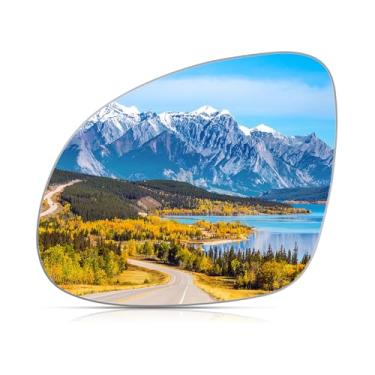 Imagem de BDFHYK Espelho de vidro do lado esquerdo do motorista compatível com TIGUAN 2009-2017 VW Espelho retrovisor convexo (esquerdo)