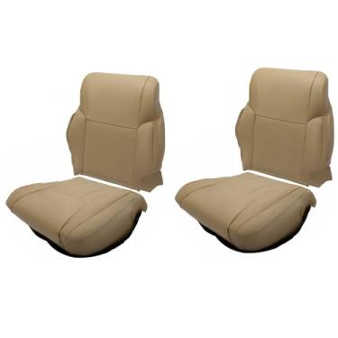 Imagem de DBEIXIWEI Conjunto de 2 capas de banco dianteiro, esquerdo, direito, inferior e traseiro inclinado, acabamento interno automotivo caramelo adequado para Toyota 4runner 1996-2002