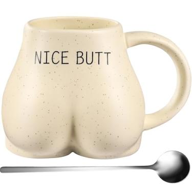 Imagem de Yoiemivy Canecas de café grandes engraçadas e fofas, presentes de Natal para sua namorada, mulheres, caneca de café de cerâmica com pontas de colher nas coisas, caneca de corpo feminino, presentes de