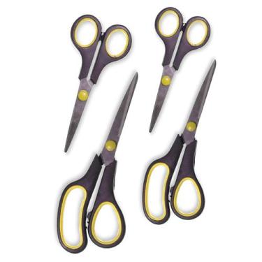 Imagem de Kit Com 4 Tesouras Aço Inoxidável Multiuso MiniMen MM-JD02 - Mnimen