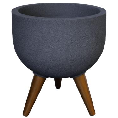 Imagem de Vaso Redondo Decore com 33cm Grafite - JVRDG33 - JAPI