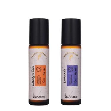 Imagem de Roll-on Óleo Essencial Lavanda e Laranja Doce Via Aroma 10ml
