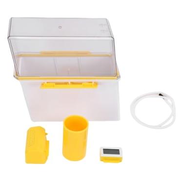 Imagem de Fockety Caixa de Armazenamento de Filamento de Impressão 3D, Design Transparente Selado Com Suporte de Rolamento para Proteção de Filamento, Medidor de Temperatura 10 X 9,3 X 4,7 pol