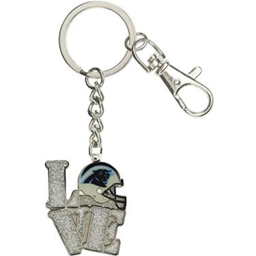 Imagem de Aminco Chaveiro NFL Carolina Panthers Capacete Glitter Love