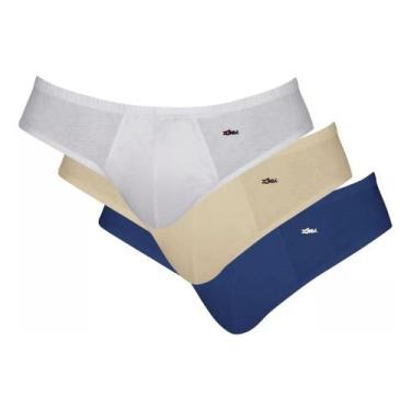 Imagem de Kit 3 Cueca Slip Algodão Clássica Zorba 0791 casapaula, 245, G