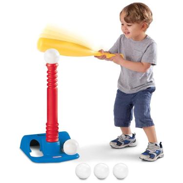 Imagem de Conjunto Little Tikes T-Ball, Com 5 Bolas, Suporte Ajustável e Um Taco de Beisebol, Ideal Para Crianças a Partir de 18 Meses