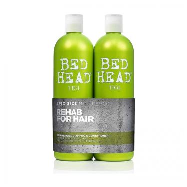 Imagem de Shampoo e Condicionador 750 ml Profissional para Cuidados Diários, Todos os Tipos de Cabelo, TIGI 612676, Verde